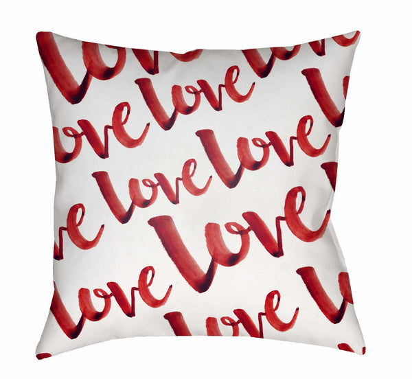 Love Red Decorative Throw Pillow