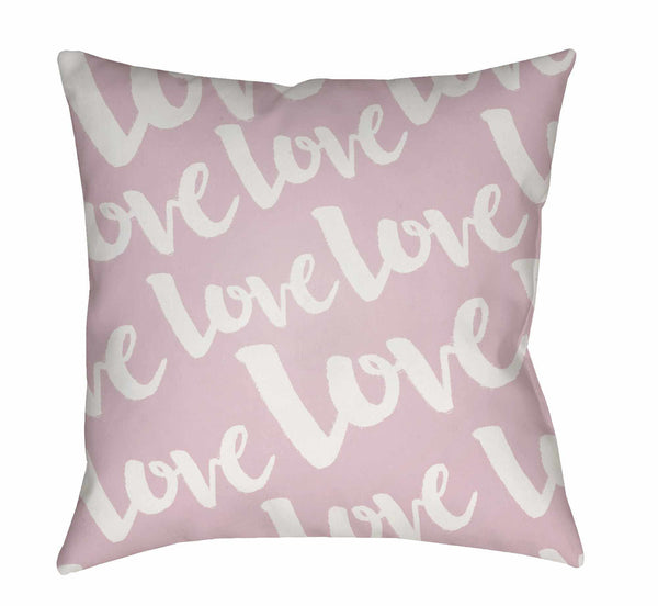 Love Light Pink Throw Pillow