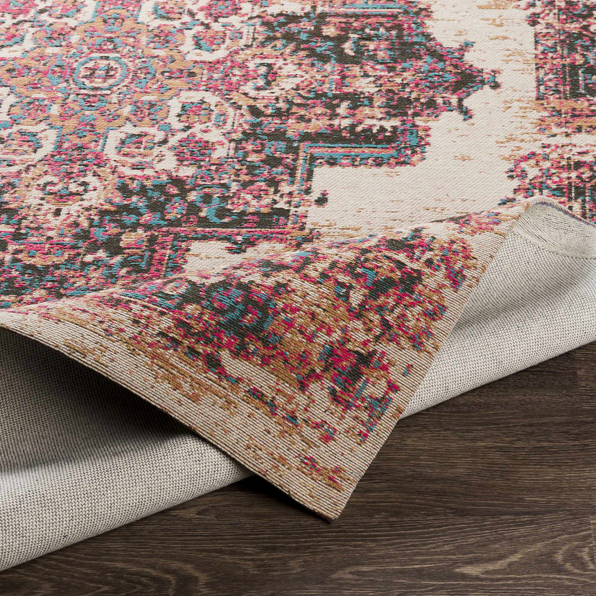 Heaton Red Medallion Area Rug - Clearance