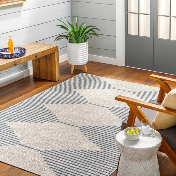 Stephan Blue & Gray Outdoor Rug