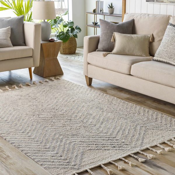 Henllan Cream Cotton Rug - Clearance