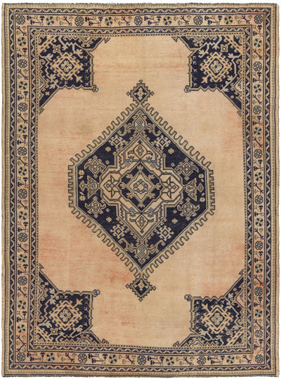Unique 7x10 Hand Knotted Traditional Medallion Wool Area Rug