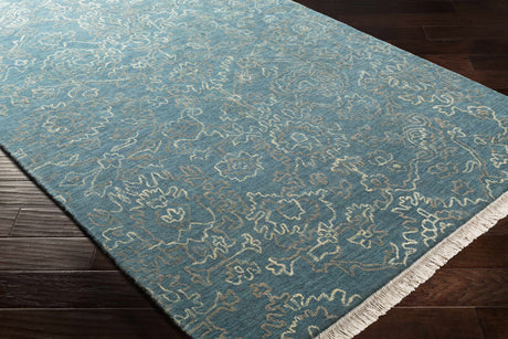 Hinkle Teal Premium Wool Carpet - Clearance