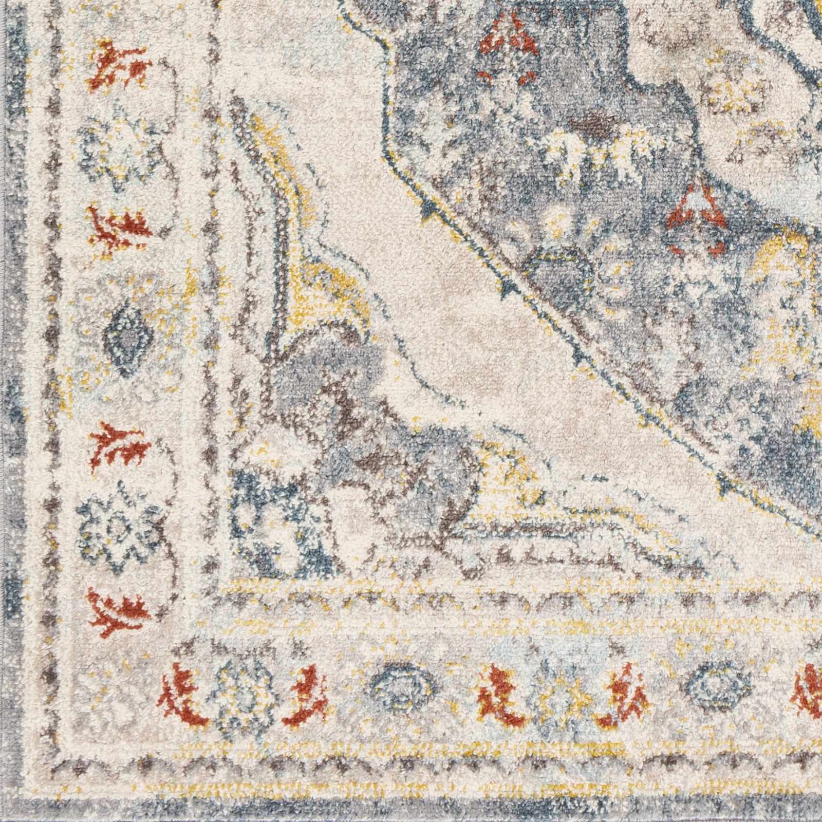 Sample view of Hanna Area Rug - Clearance, offering a closer look at the design and color. Traditional Area Rug Backing  
