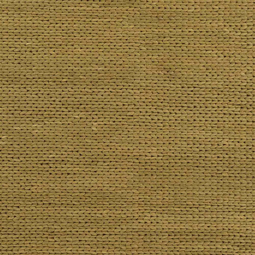 Close-up of hand-woven Hensler Area Carpet. Light brown wool rug with a textured, natural fiber look. Swatch