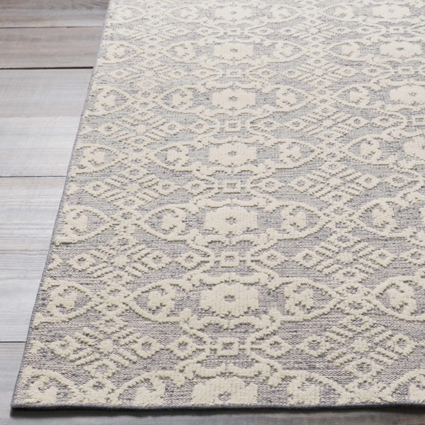 Hoisington Ivory Patterned Wool Rug - Clearance