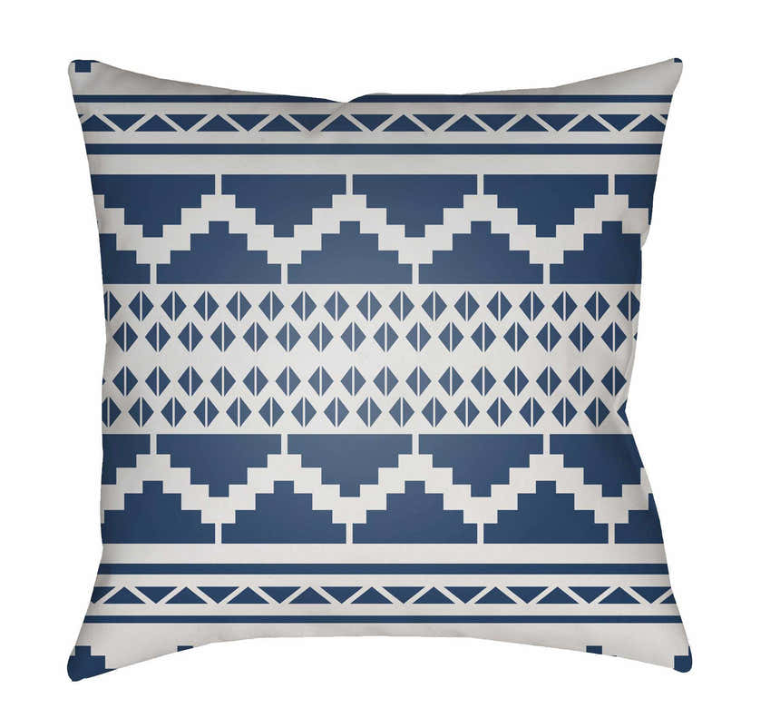 Hoku Blue Outdoor Throw Pillow Cover
