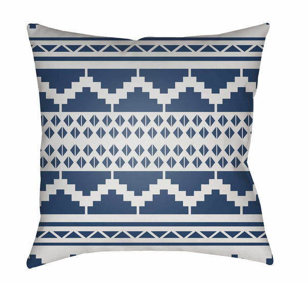 Hoku Blue Throw Pillow Cover