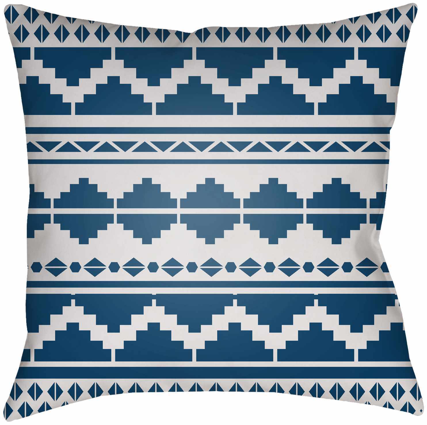 Hoku Blue Outdoor Throw Pillow Cover
