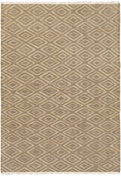 Hollybush Handcrafted Fringed Jute Carpet - Clearance