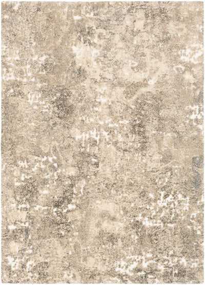 Holtsville Abstract Ivory High Pile Rug