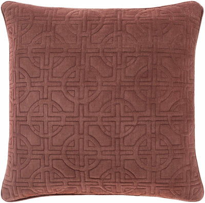 Hopedale Burgundy Textured Throw Pillow - Clearance