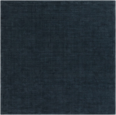 Brockton Solid Wool Dark Blue Area Rug