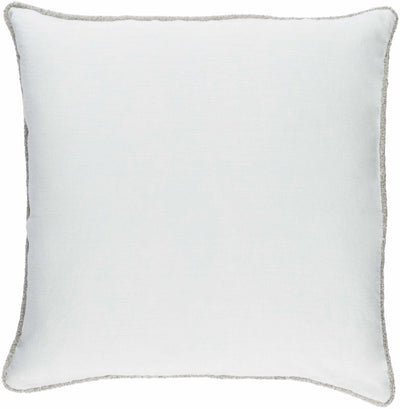 Horicon Solid Pale Blue Linen Throw Pillow - Clearance