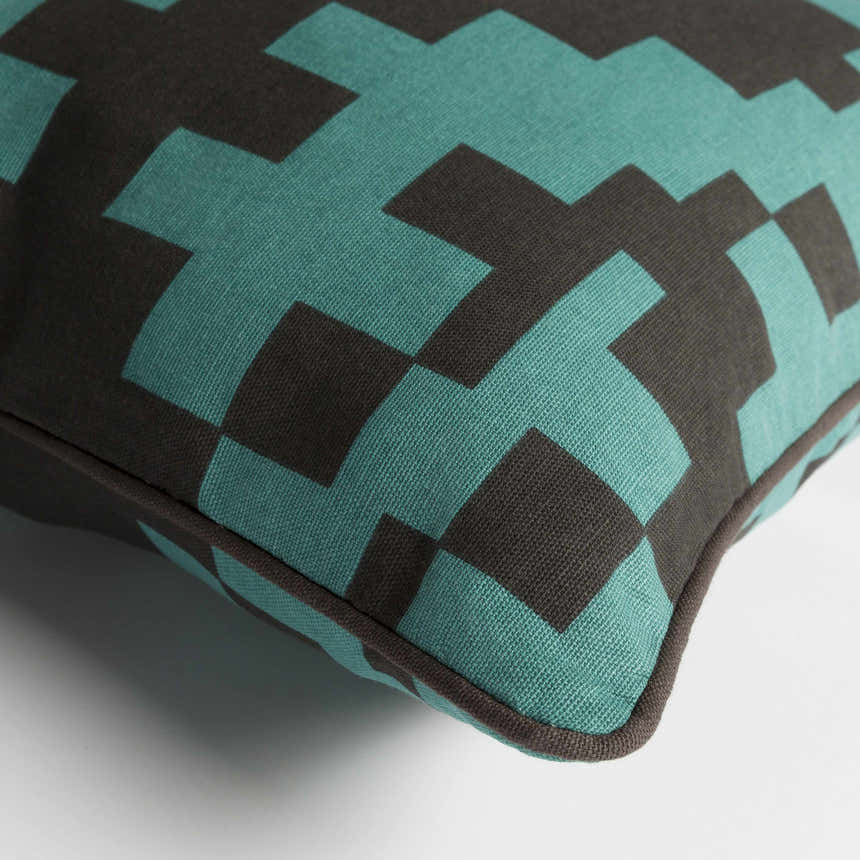 Howertons Teal Geometric Accent Pillow - Clearance