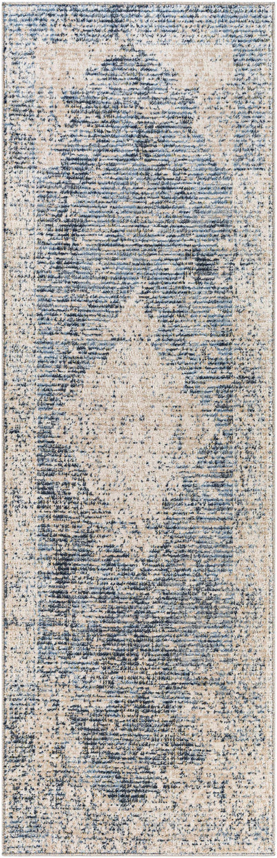 Herricks Denim Medallion Area Rug - Clearance