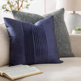 Hitchcock Navy Square Throw Pillow