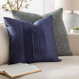 Hitchcock Navy Square Throw Pillow