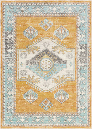 Thornleigh Orange Medallion Area Rug - Clearance