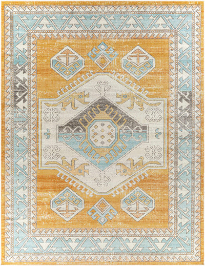 Thornleigh Orange Medallion Area Rug - Clearance