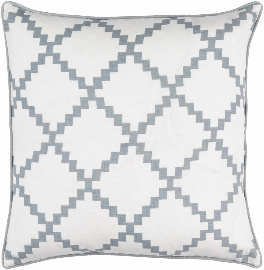 Hueysville Gray Diamond Pattern Throw Pillow - Clearance