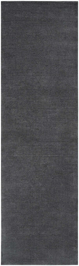 Brockton Solid Night Blue Wool Rug