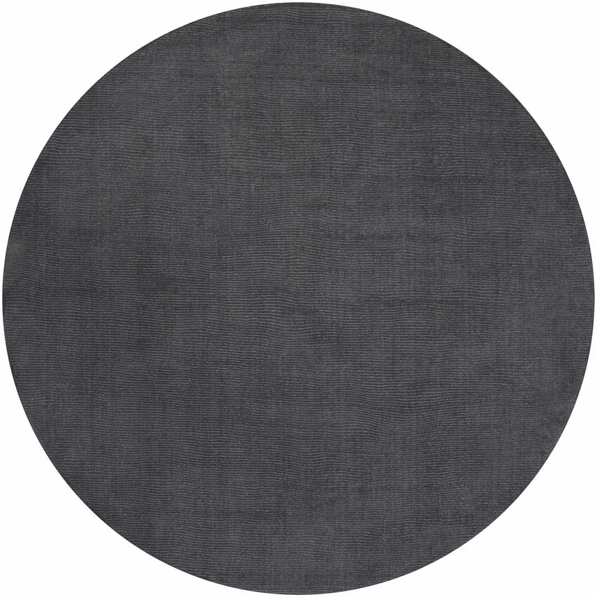 Brockton Solid Night Blue Wool Rug