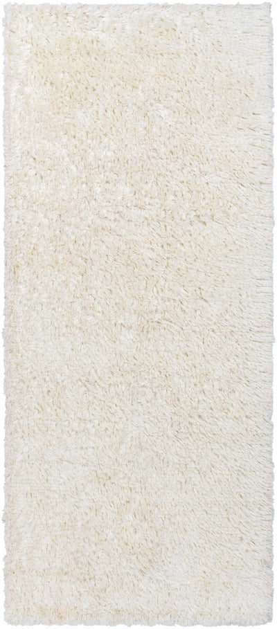 Hunters White Wool Shag Rug