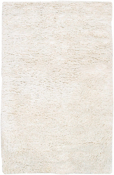 Hunters White Wool Shag Rug