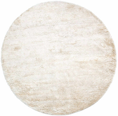 Hunters White Wool Shag Rug