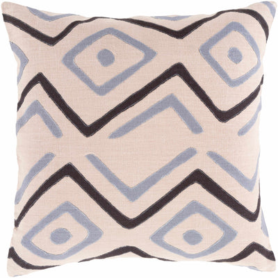 Hurstpierpoint Geometric Blue Diamond Accent Pillow - Clearance