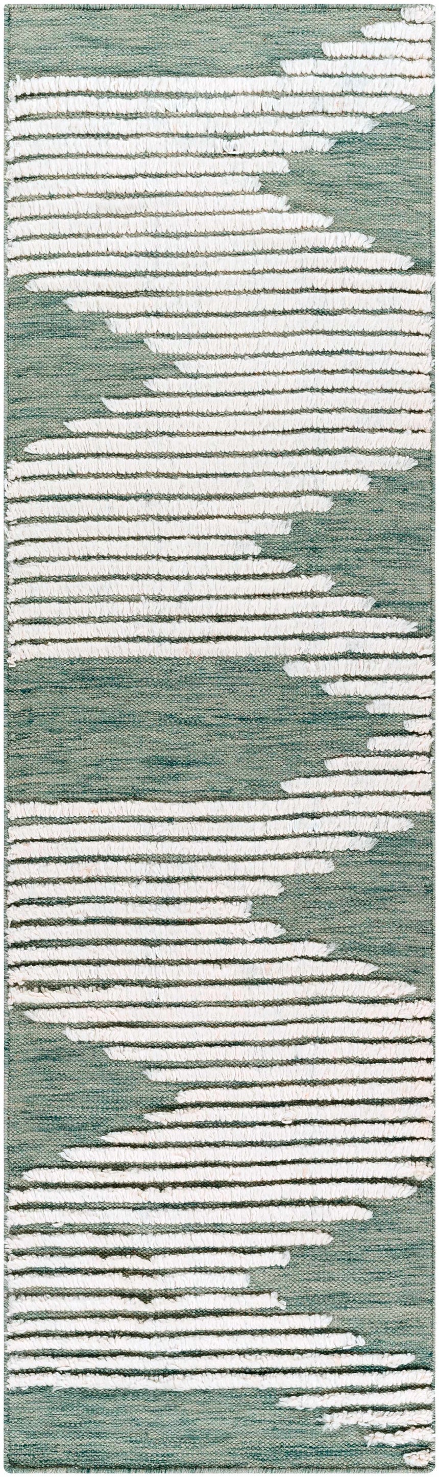 Igcocolo Sage Green High-Low Wool Carpet