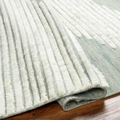 Igcocolo Sage Green High-Low Wool Carpet