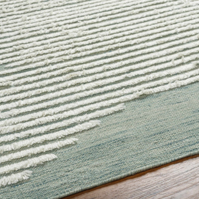 Igcocolo Sage Green High-Low Wool Carpet