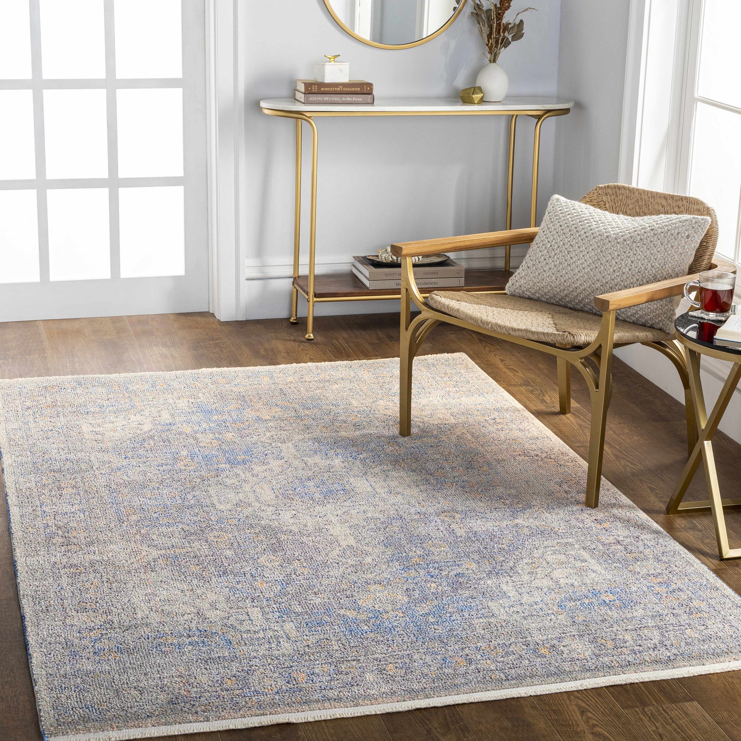 Akio Blue Area Rug - Clearance