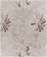 Ilfeld Athena Gray Floral Wool Rug