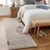 Ilfeld Athena Gray Floral Wool Rug