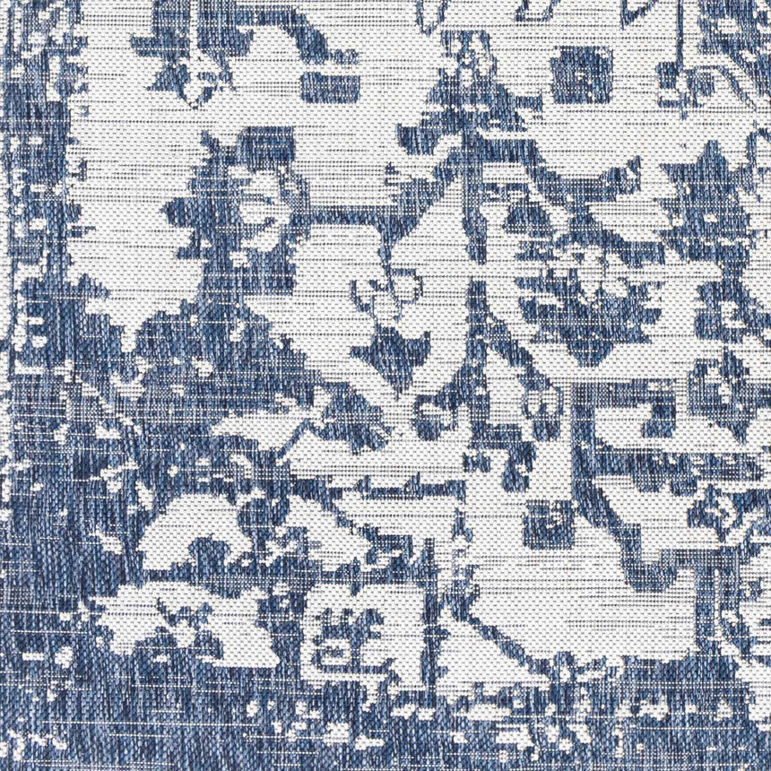 Dark Blue Kilmacolm Indoor & Outdoor Area Rug - Clearance