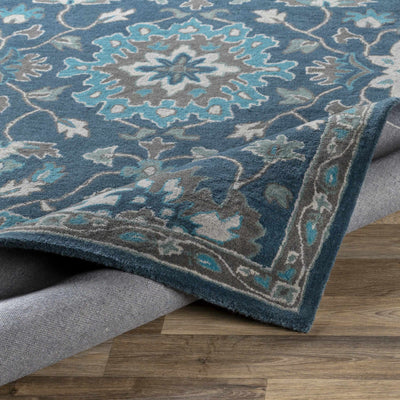 Hazen Hand Tufted Blue Rug