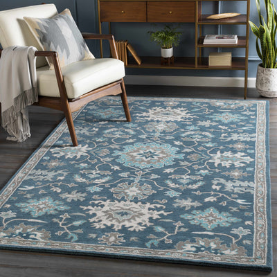 Hazen Hand Tufted Blue Rug