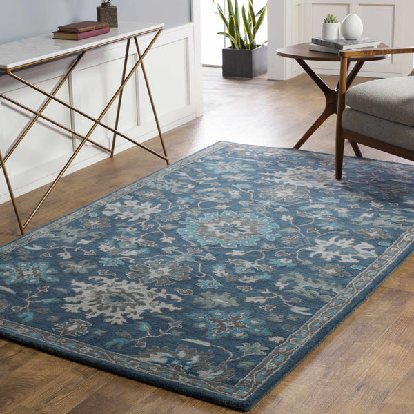 Hazen Hand Tufted Blue Rug