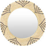 Ipilan Moonj Grass Starburst Round Mirror - Clearance