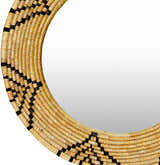 Ipilan Moonj Grass Starburst Round Mirror - Clearance