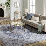 Arno Handmade Blue Square Throw Pillow - Clearance