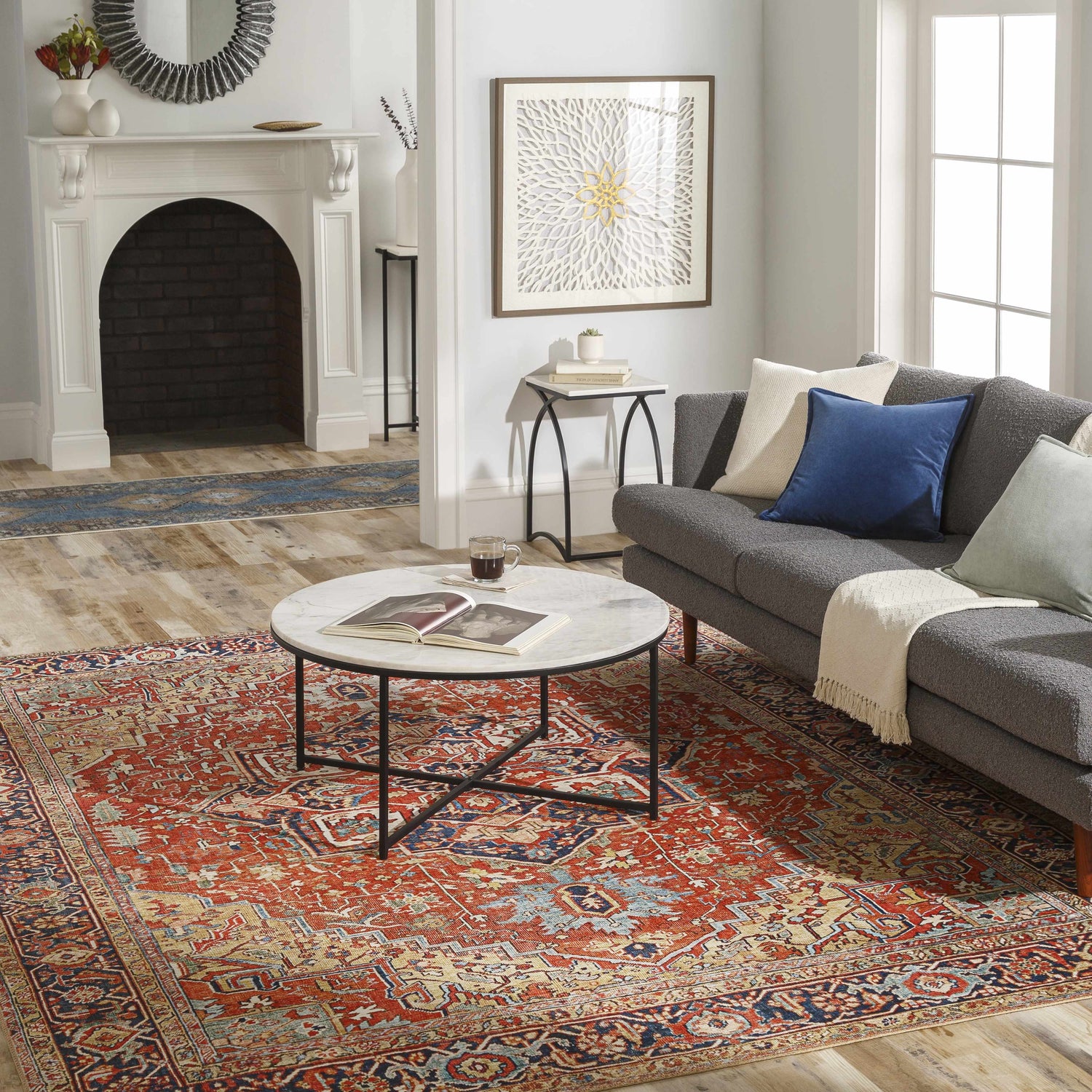 Chiconcuac Cream Throw Blanket