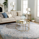 Arno Handmade Blue Square Throw Pillow - Clearance