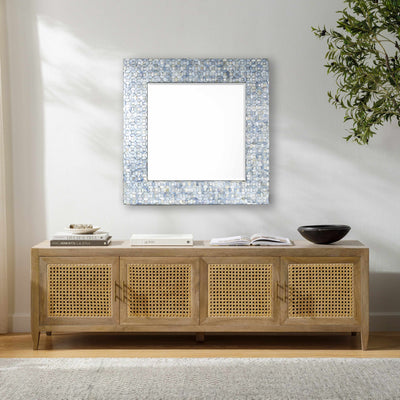 Ivangorod Natural Wood Rattan Console Table