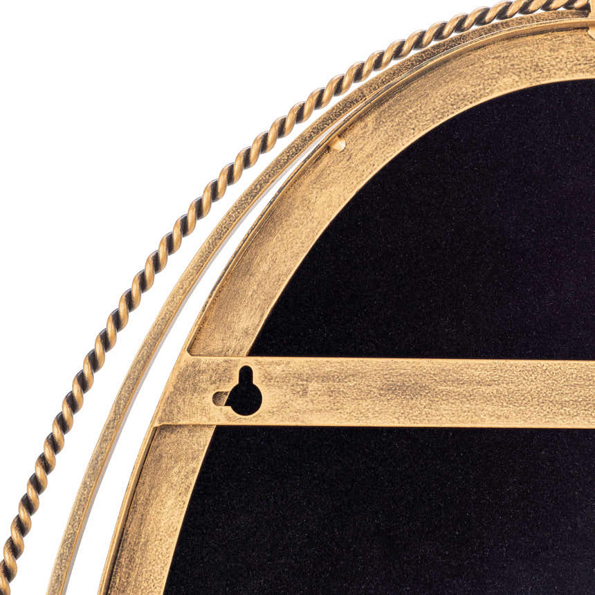 Isparta Rustic Gold Oval Mirror - Clearance