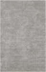 Close-up of the Ivel Carpet. Gray and light gray hand-knotted rug with a contemporary square pattern. Design-Rectangle-58