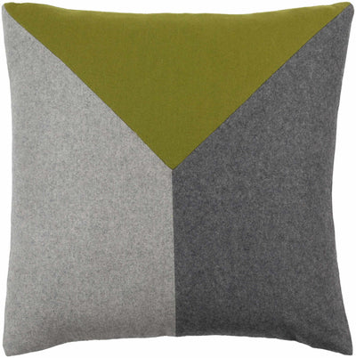 Olive/Gray Square Throw Pillow - Clearance